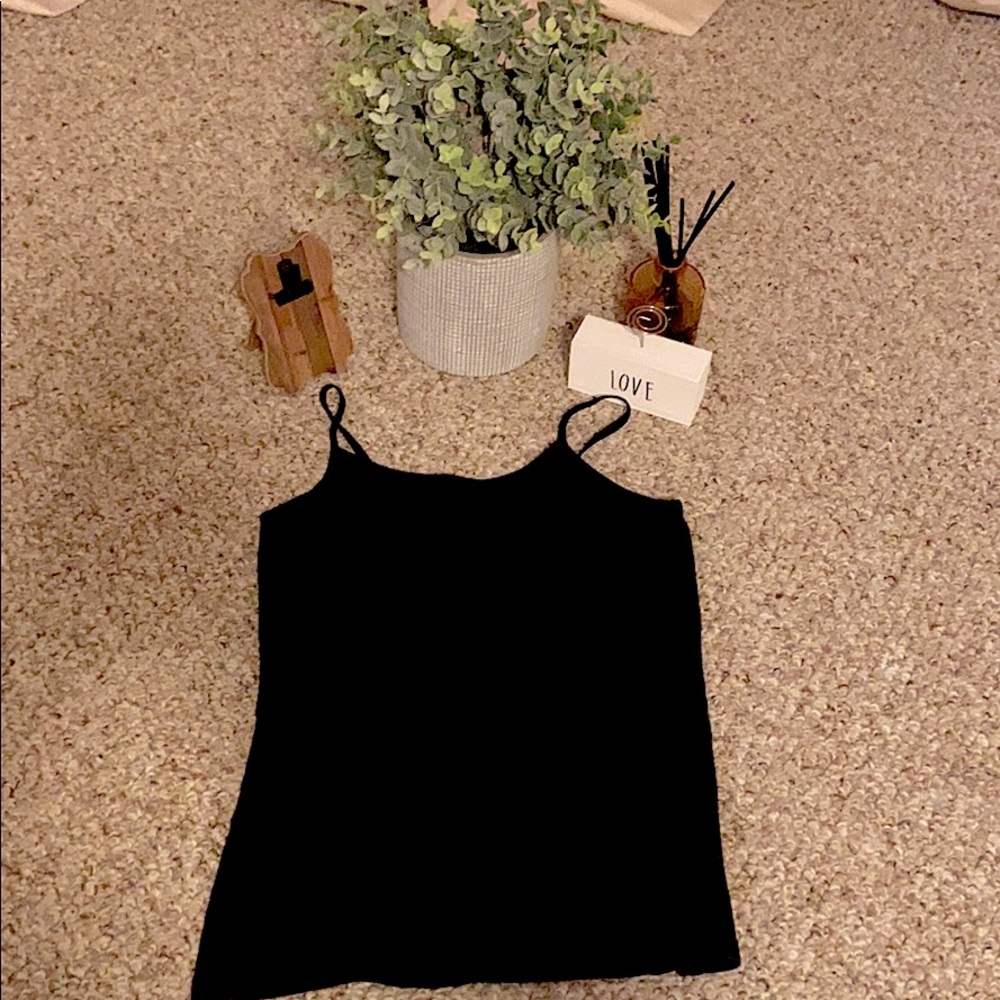 Black tank top